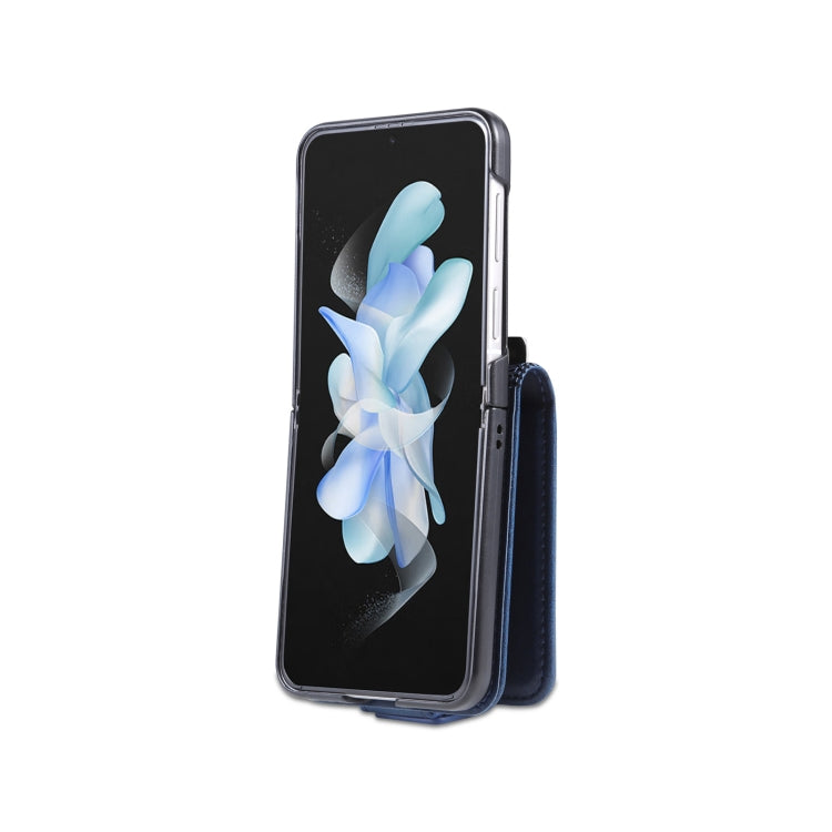 For Samsung Galaxy Z Flip4 5G AZNS Magnetic Calf Texture Flip Leather Phone Case