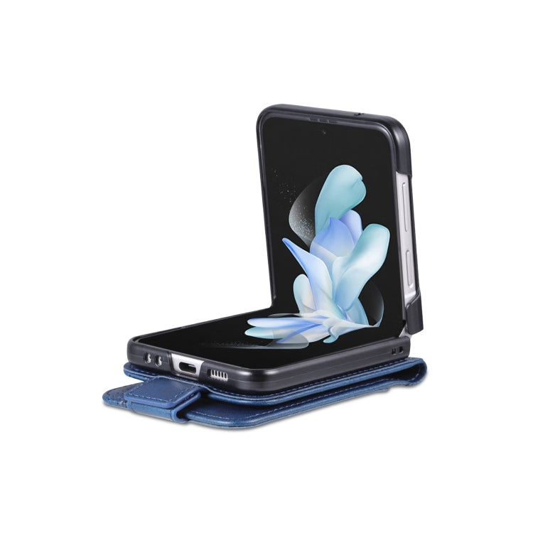 For Samsung Galaxy Z Flip4 5G AZNS Magnetic Calf Texture Flip Leather Phone Case