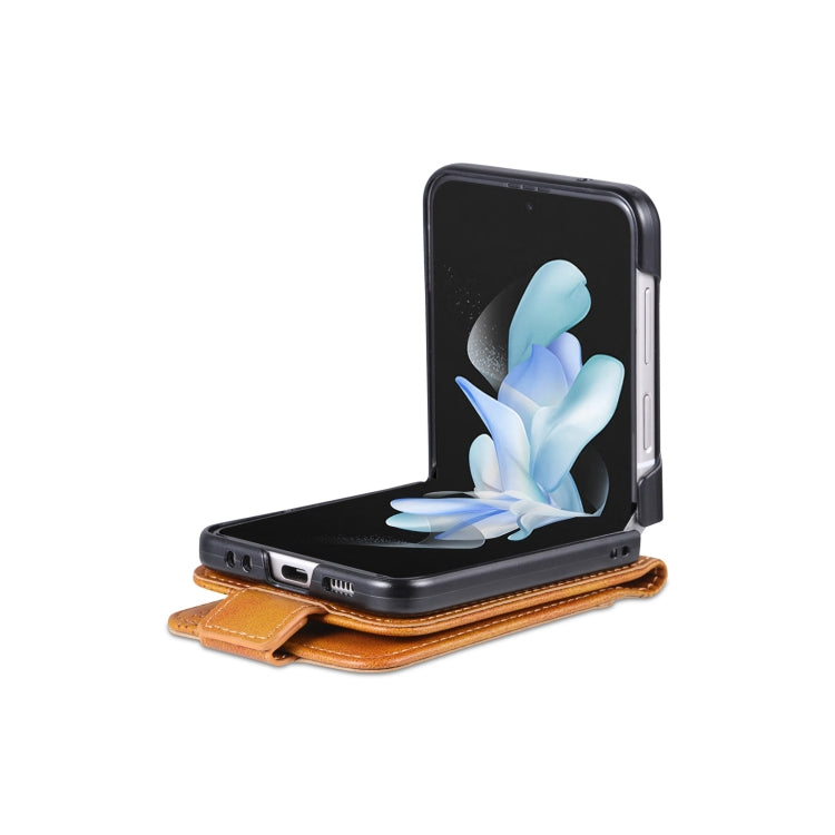 For Samsung Galaxy Z Flip4 5G AZNS Magnetic Calf Texture Flip Leather Phone Case