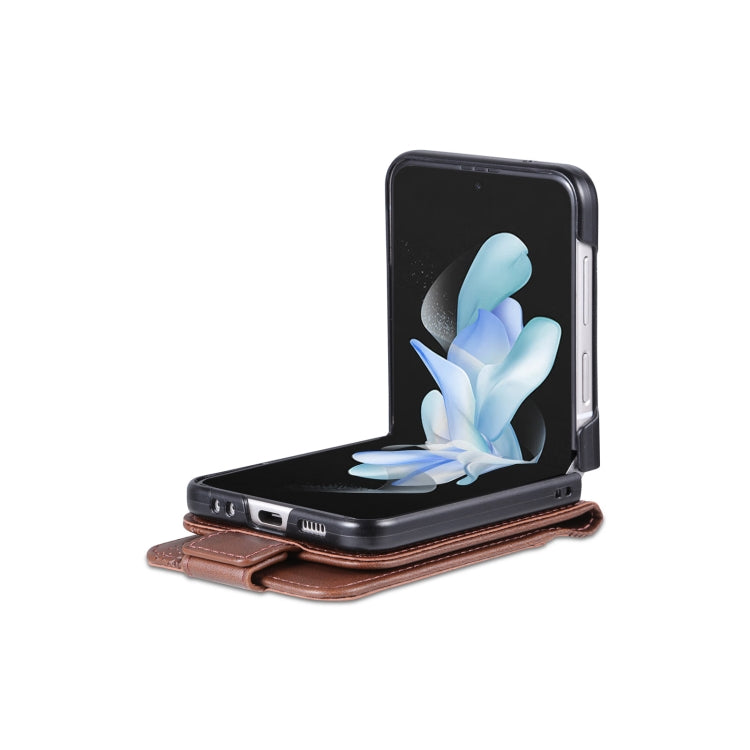 For Samsung Galaxy Z Flip4 5G AZNS Magnetic Calf Texture Flip Leather Phone Case