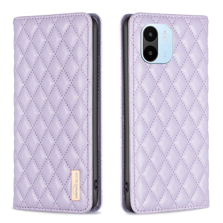 For Xiaomi Redmi A1 / A1+ Diamond Lattice Magnetic Leather Flip Phone Case