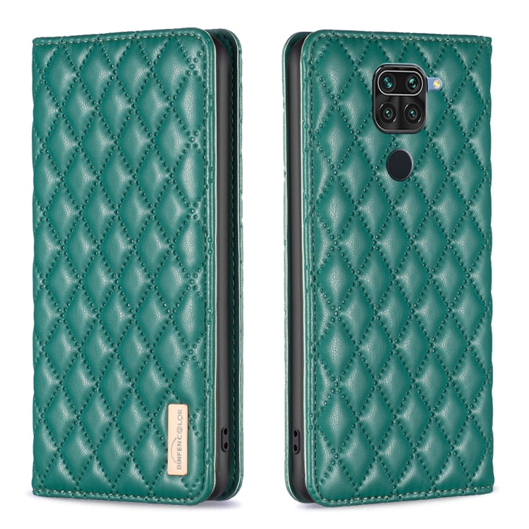 For Xiaomi Redmi Note 9 / 10X 4G Diamond Lattice Magnetic Leather Flip Phone Case