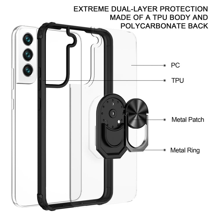 For Samsung Galaxy S23 5G Shockproof Transparent TPU + Acrylic Phone Case