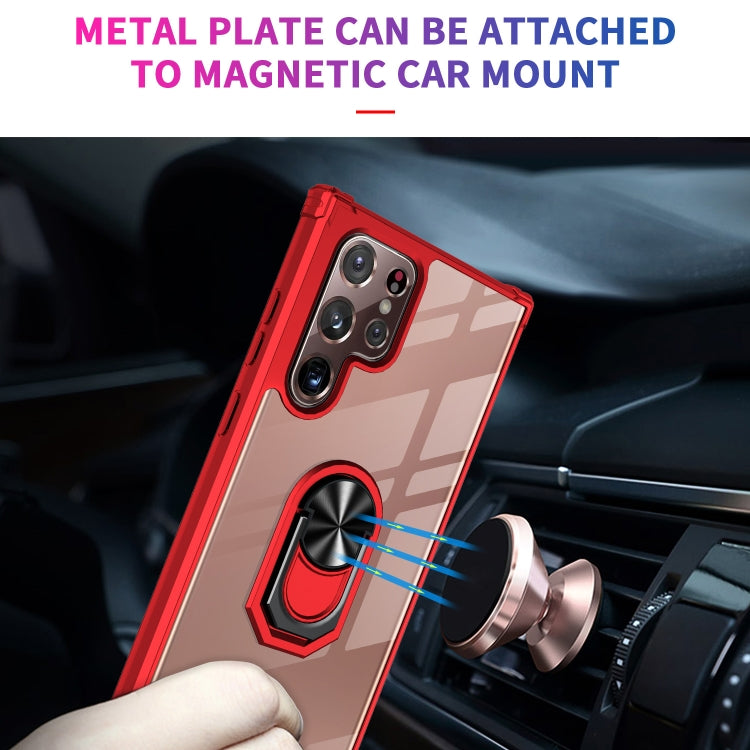 For Samsung Galaxy S23 Ultra 5G Shockproof Transparent TPU + Acrylic Phone Case