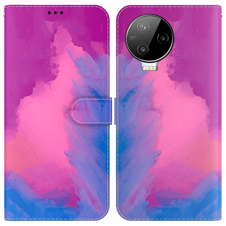 For Infinix Note 12 Pro 4G Watercolor Pattern Flip Leather Phone Case