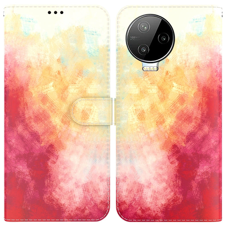 For Infinix Note 12 Pro 4G Watercolor Pattern Flip Leather Phone Case