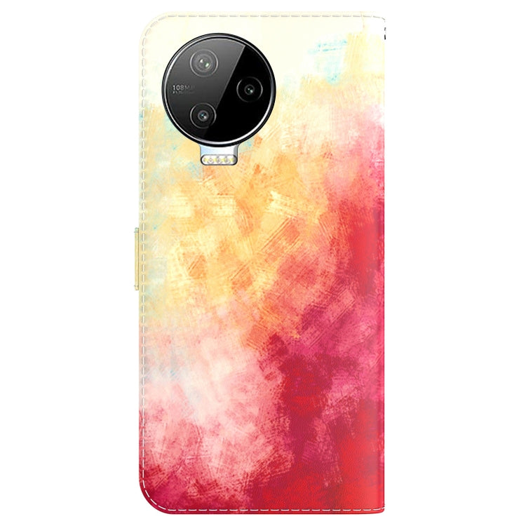 For Infinix Note 12 Pro 4G Watercolor Pattern Flip Leather Phone Case