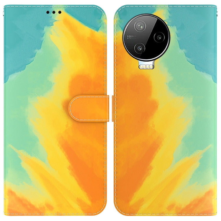 For Infinix Note 12 Pro 4G Watercolor Pattern Flip Leather Phone Case
