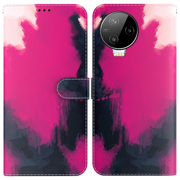 For Infinix Note 12 Pro 4G Watercolor Pattern Flip Leather Phone Case