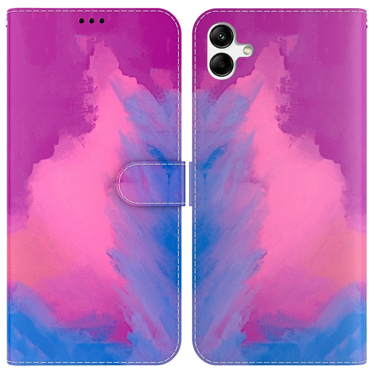 For Samsung Galaxy A04/M13 5G Watercolor Pattern Flip Leather Phone Case