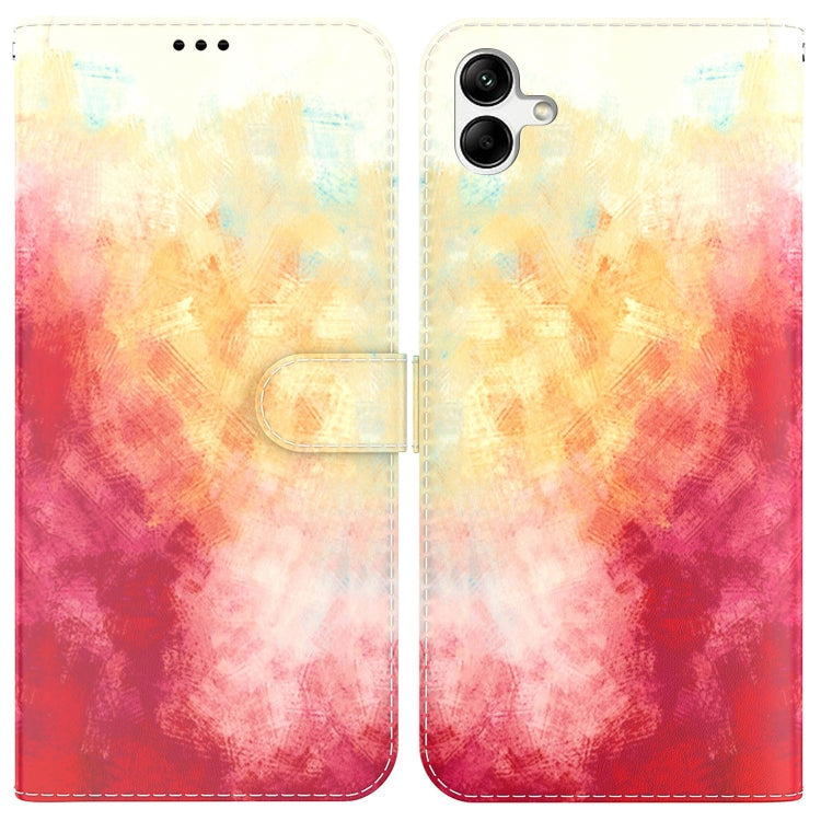 For Samsung Galaxy A04/M13 5G Watercolor Pattern Flip Leather Phone Case