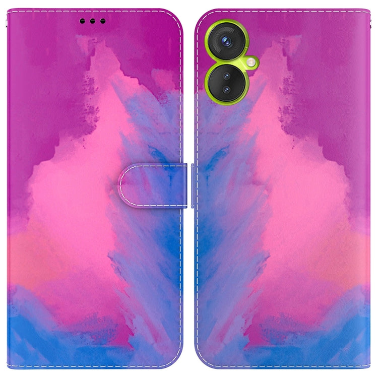 For Tecno Camon 19 Neo Watercolor Pattern Flip Leather Phone Case