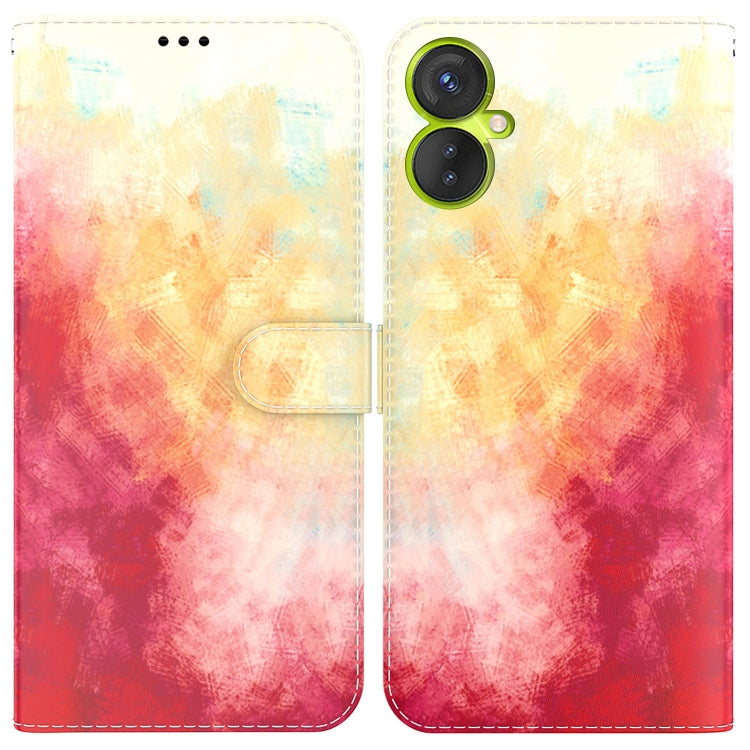 For Tecno Camon 19 Neo Watercolor Pattern Flip Leather Phone Case