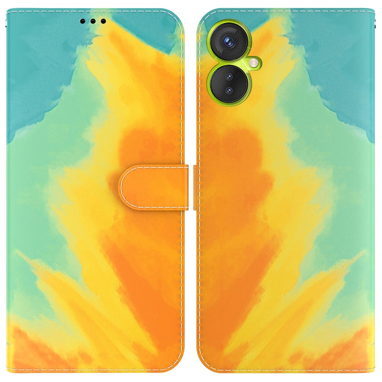 For Tecno Camon 19 Neo Watercolor Pattern Flip Leather Phone Case