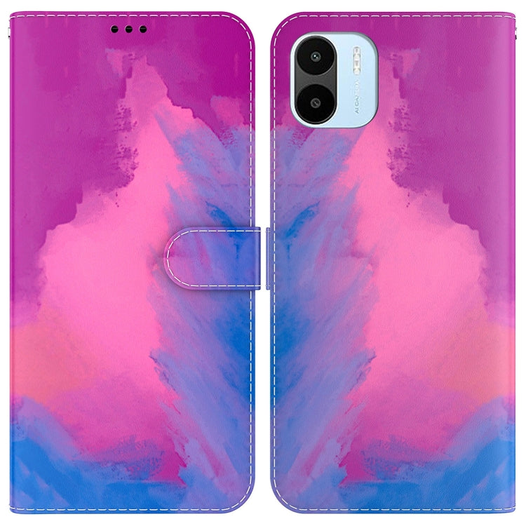 For Xiaomi Redmi A1 Watercolor Pattern Flip Leather Phone Case
