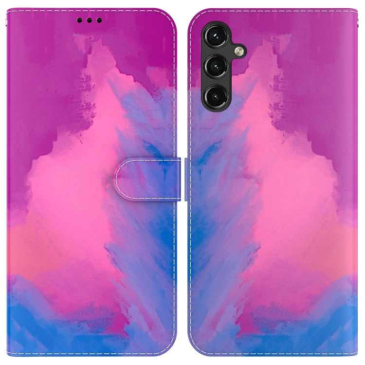 For Samsung Galaxy A14 5G Watercolor Pattern Flip Leather Phone Case