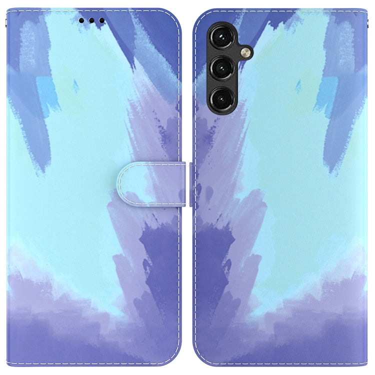For Samsung Galaxy A14 5G Watercolor Pattern Flip Leather Phone Case