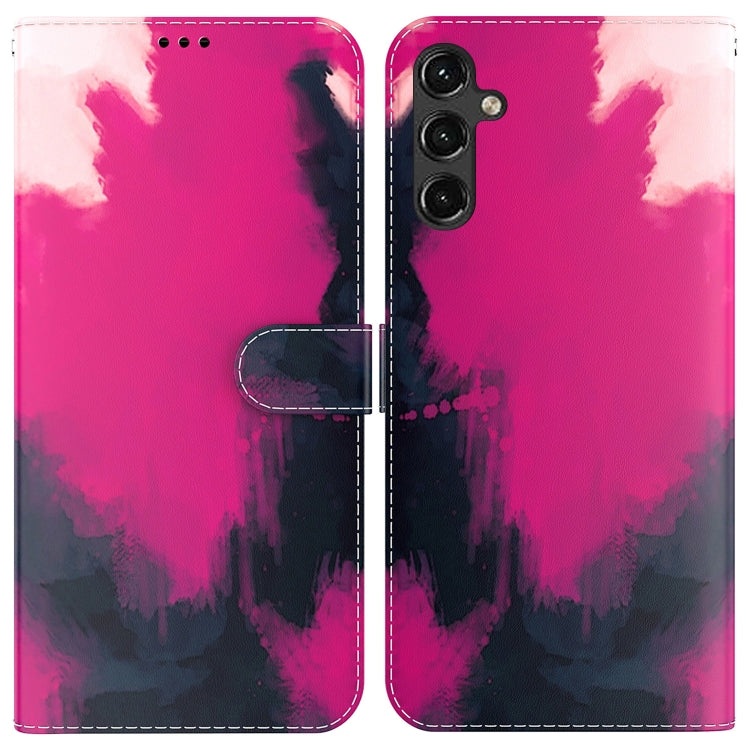 For Samsung Galaxy A14 5G Watercolor Pattern Flip Leather Phone Case