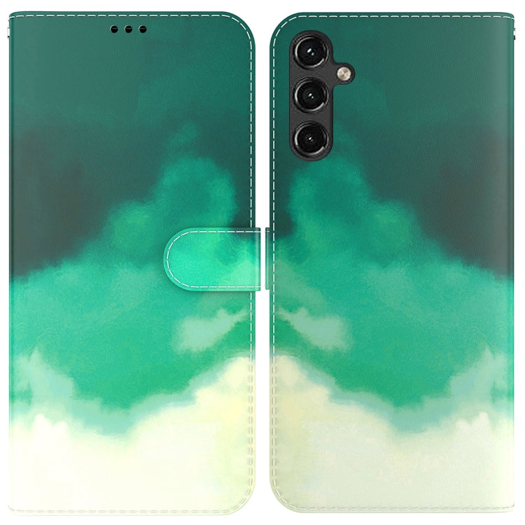 For Samsung Galaxy A14 5G Watercolor Pattern Flip Leather Phone Case