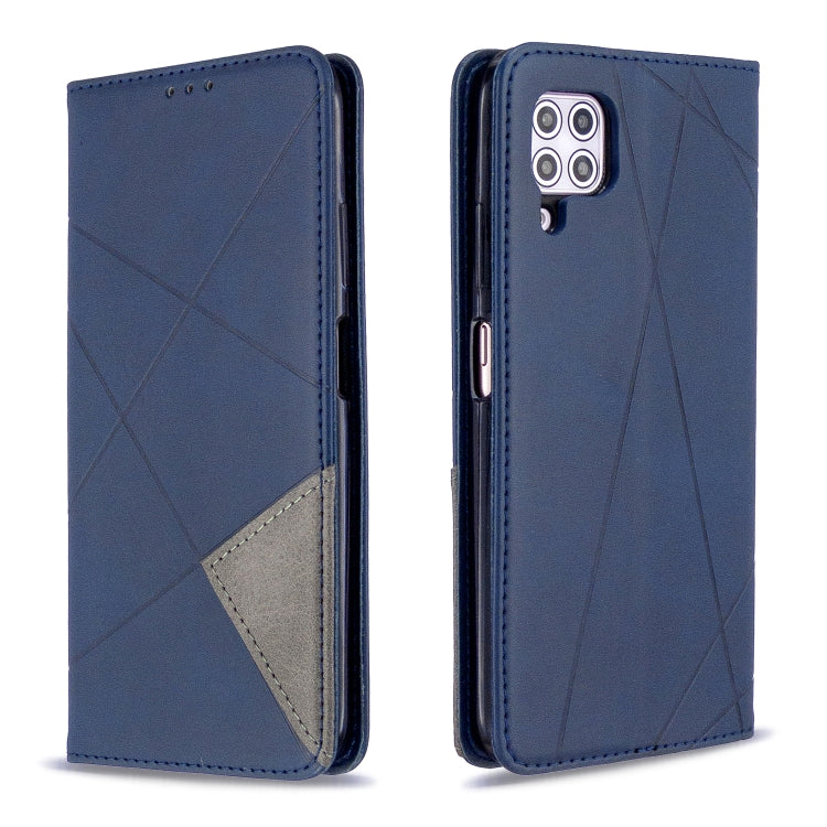 For Huawei P40 Lite Rhombus Texture Horizontal Flip Magnetic Leather Case with Holder & Card Slots & Wallet