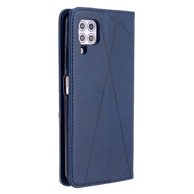 For Huawei P40 Lite Rhombus Texture Horizontal Flip Magnetic Leather Case with Holder & Card Slots & Wallet
