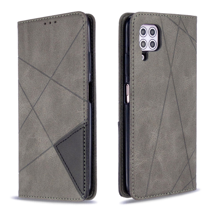For Huawei P40 Lite Rhombus Texture Horizontal Flip Magnetic Leather Case with Holder & Card Slots & Wallet