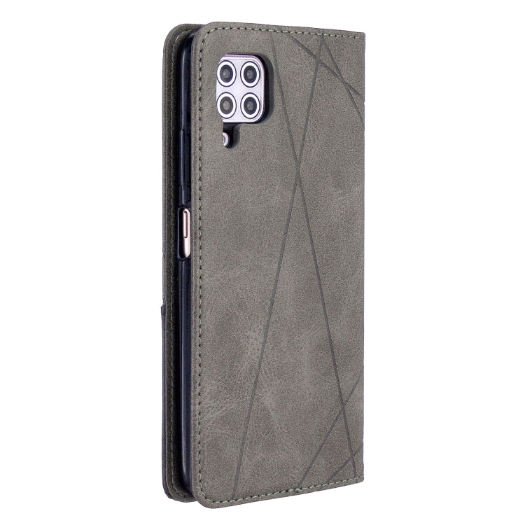 For Huawei P40 Lite Rhombus Texture Horizontal Flip Magnetic Leather Case with Holder & Card Slots & Wallet