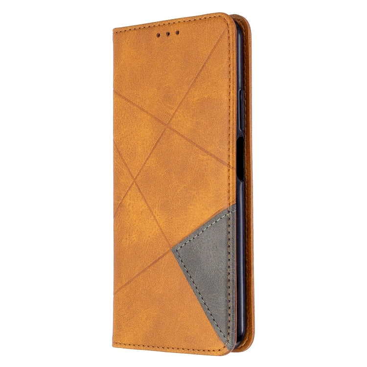 For Huawei Honor 20S Rhombus Texture Horizontal Flip Magnetic Leather Case with Holder & Card Slots & Wallet