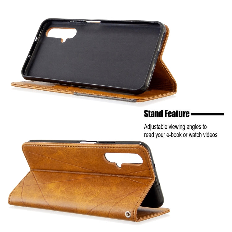 For Huawei Honor 20S Rhombus Texture Horizontal Flip Magnetic Leather Case with Holder & Card Slots & Wallet