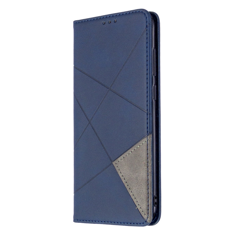 For Galaxy A11 Rhombus Texture Horizontal Flip Magnetic Leather Case with Holder & Card Slots & Wallet