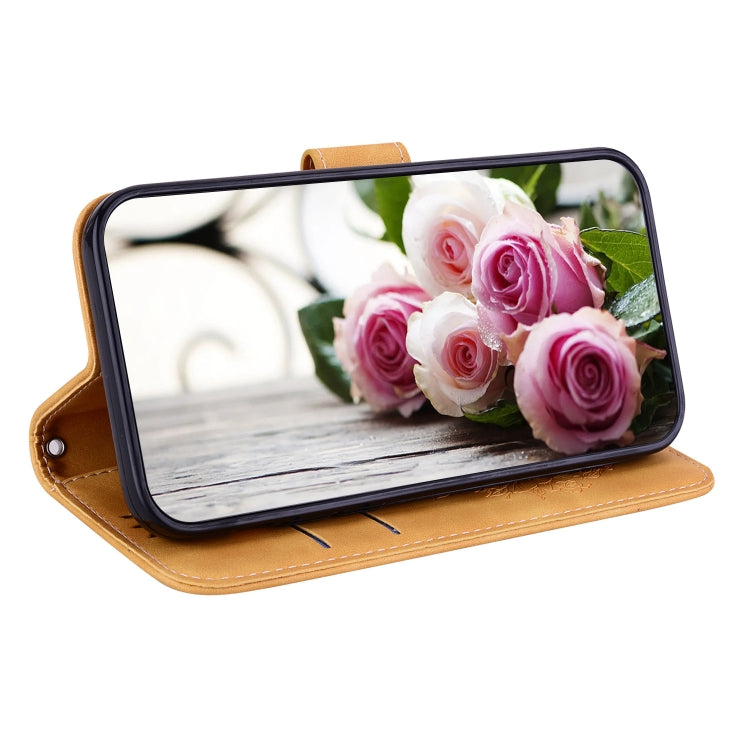 For Infinix Hot 12 Pro Butterfly Rose Embossed Leather Phone Case