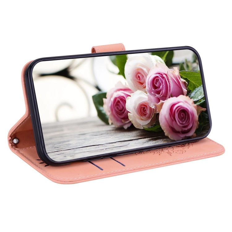 For Infinix Note 12 Pro 5G Butterfly Rose Embossed Leather Phone Case