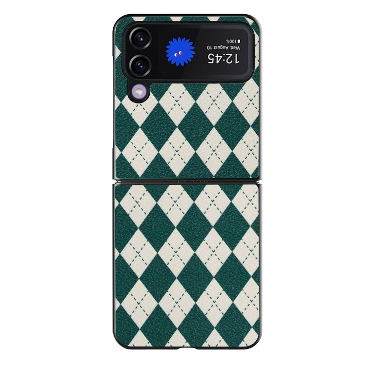 For Samsung Galaxy Z Flip4 5G Lozenge Pattern Phone Protective Case