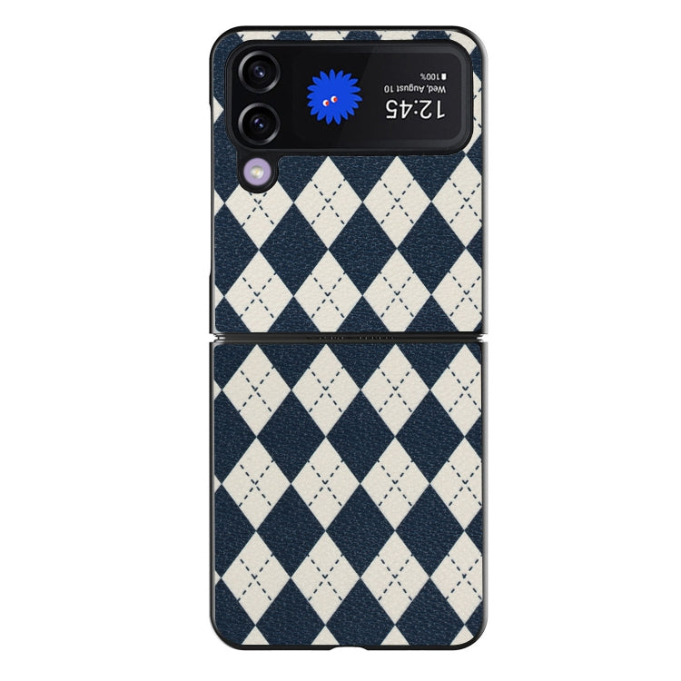 For Samsung Galaxy Z Flip4 5G Lozenge Pattern Phone Protective Case