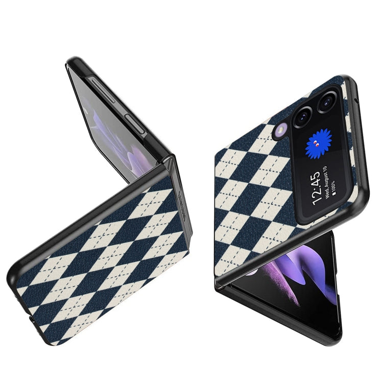 For Samsung Galaxy Z Flip4 5G Lozenge Pattern Phone Protective Case