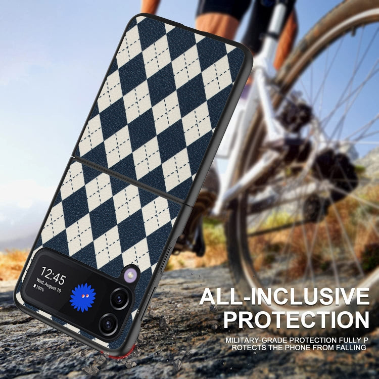 For Samsung Galaxy Z Flip4 5G Lozenge Pattern Phone Protective Case