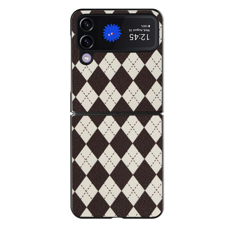 For Samsung Galaxy Z Flip3 5G Lozenge Pattern Phone Protective Case