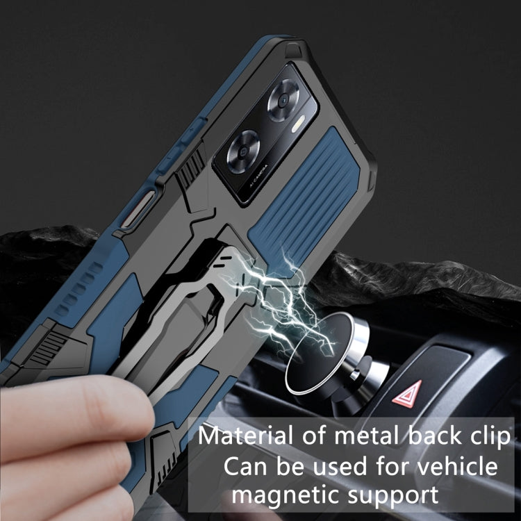 For OPPO A57 4G Armor Warrior Shockproof PC + TPU Phone Case