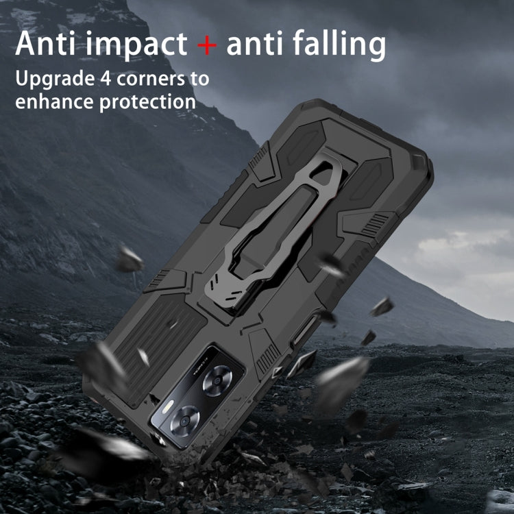 For OPPO A57 4G Armor Warrior Shockproof PC + TPU Phone Case