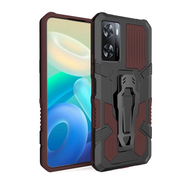 For OPPO A57 4G Armor Warrior Shockproof PC + TPU Phone Case