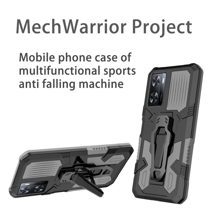 For OPPO A57 4G Armor Warrior Shockproof PC + TPU Phone Case