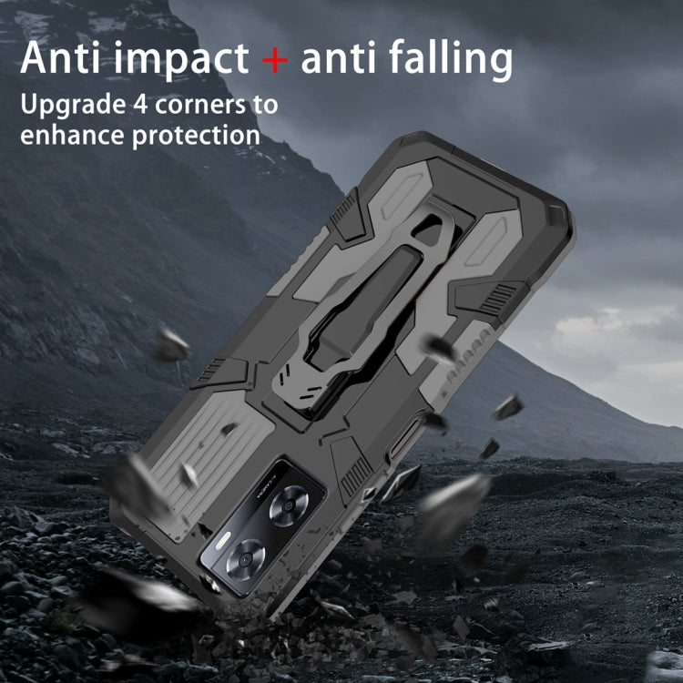 For OPPO A57 4G Armor Warrior Shockproof PC + TPU Phone Case