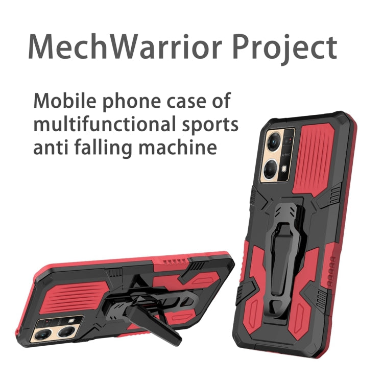 For OPPO Reno7 4G Armor Warrior Shockproof PC + TPU Phone Case