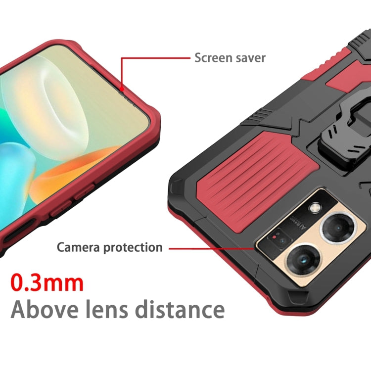 For OPPO Reno7 4G Armor Warrior Shockproof PC + TPU Phone Case
