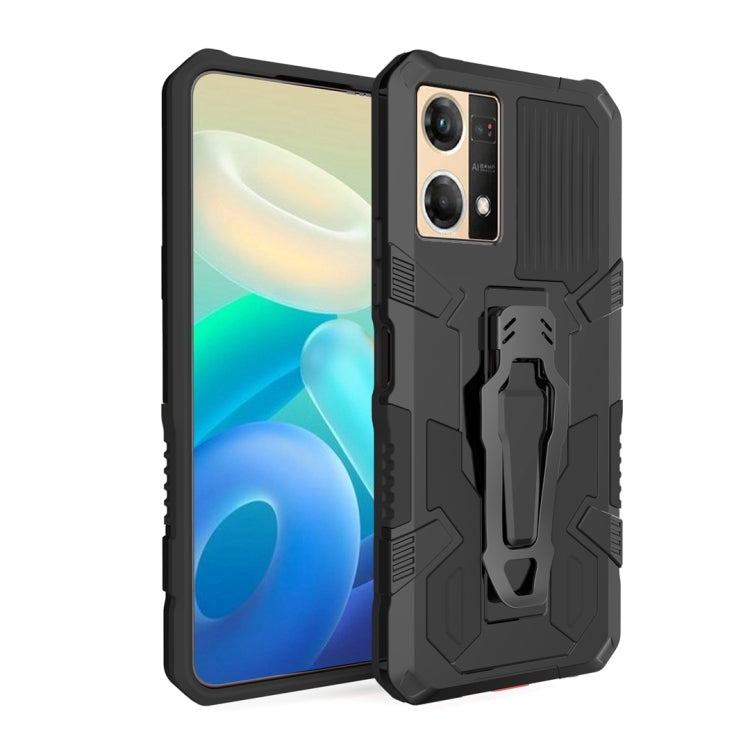 For OPPO Reno7 4G Armor Warrior Shockproof PC + TPU Phone Case