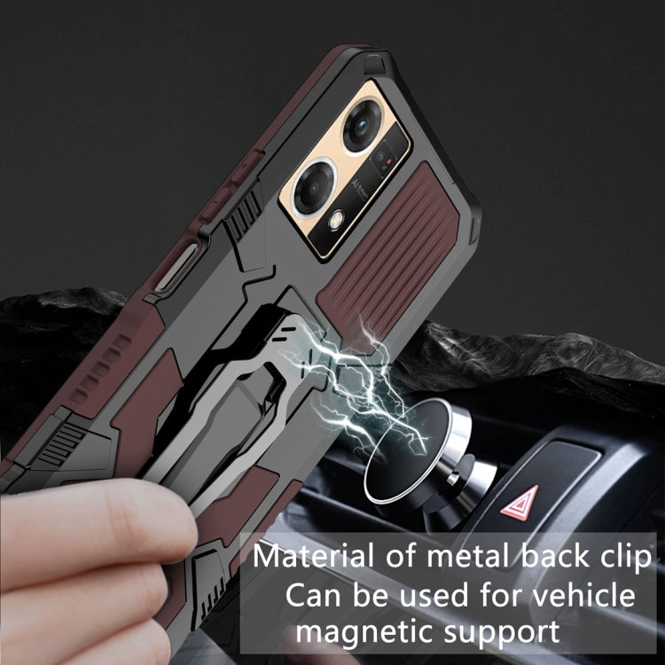 For OPPO Reno7 4G Armor Warrior Shockproof PC + TPU Phone Case