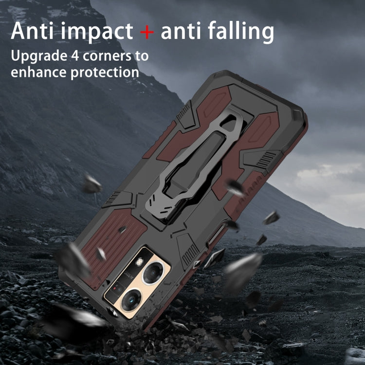 For OPPO Reno7 4G Armor Warrior Shockproof PC + TPU Phone Case