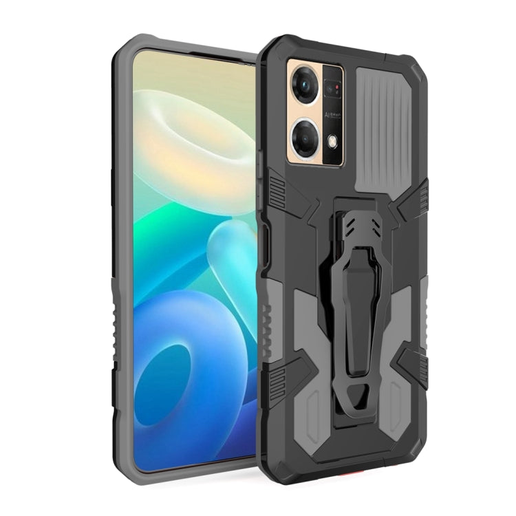 For OPPO Reno7 4G Armor Warrior Shockproof PC + TPU Phone Case