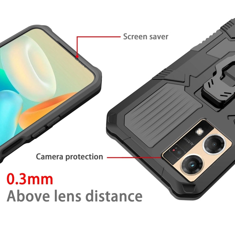 For OPPO Reno7 4G Armor Warrior Shockproof PC + TPU Phone Case