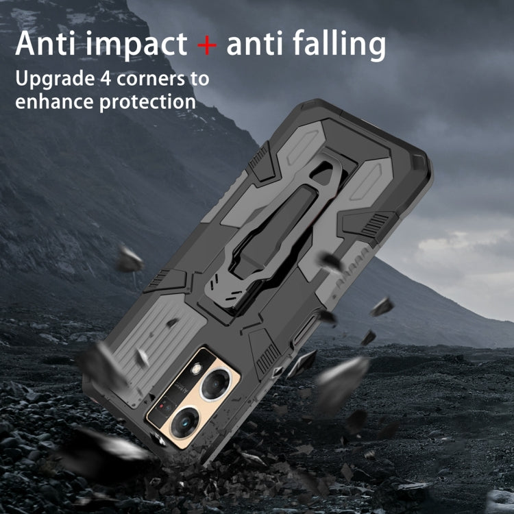 For OPPO Reno7 4G Armor Warrior Shockproof PC + TPU Phone Case